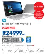 HP Spectre 2-In-1 With Windows 10-Each
