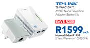 TP-Link TL-PA4010KIT AV500 Nano Powerline Adapter Starter Kit-Each