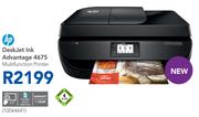 HP Deskjet Ink Advantage 4675 Multifunction Printer