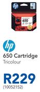 HP 650 Cartridge Tricolour