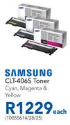 Samsung CLT-406S Toner Cyan, Magenta & Yellow-Each