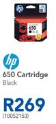 HP 650 Cartridge Black