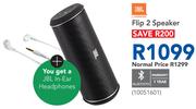 JBL Flip 2 Speaker+ JBL In-Ear Headphones