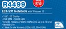 Acer ES1-531 Notebook With Windows 10