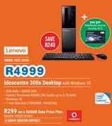 Lenovo Ideacentre 300S Desktop With Windows 10+ K4203 Modem-On A 500MB Data Price Plan