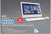 Acer Aspire AZ1 611 All-in-One Desktop with Windows 10