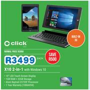 Click X10 2-in-1 with Windows 10-Each