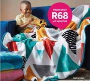 Kids 1 Ply 2kg Retro Cool Mink Blanket 818583