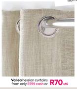 Vallea Hessian Curtains