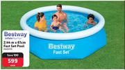 Bestway 2.44m x 61cm Fast Set Pool
