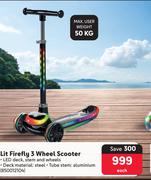 Lit Firefly 3 Wheel Scooter-Each