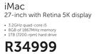 Apple iMac 27 Inch With Retina 5K Display