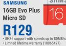 Samsung 16GB Evo Plus Micro SD