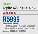 Acer Aspire AZ1 611 All-In-One