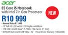 Acer E5 Core i5 Notebook With Intel 7th Gen Processor