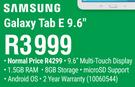 Samsung Galaxy Tab E 9.6"