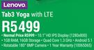 Lenovo Tab3 Yoga With LTE