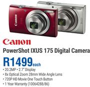 Canon Powershot IXUS 175 Digital Camera-Each