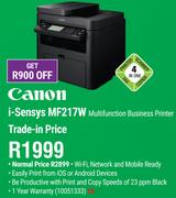 Canon i-Sensys MF217W Multifunction Business Printer