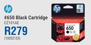 HP 650 Black Cartridge CZ101AE