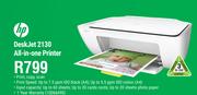 HP Deskjet 2130 All In One Printer
