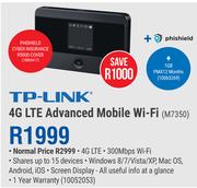 TP-Link 4G LTE Advanced Mobile WiFi M7350 + Phishield