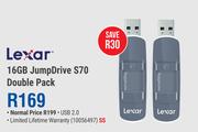 Lexar 16GB Jump Drive S70 Double Pack