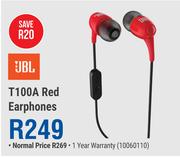 JBL T100A Earpones