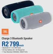 JBL Charge 3 Bluetooth Speaker-Each