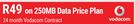 Vodacom Smart tab 2.7" 3G Tablet-On 250MB Data price plan