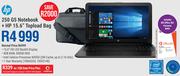 HP 250 G5 Notebook+ HP 15.6" Topload Bag