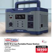 Gentech 2600 W Li-Ion Portab;e Power Station 460004