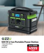 Gizzu 500W Li-Ion Portable Power Station 443874