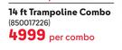 Bounceking 14 Ft Trampoline Combo-Per Combo