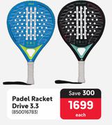Padel Racket Drive 3.3 850016783-Each