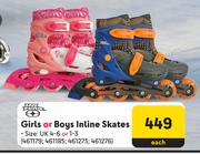 No Fear Girls Or Boys Inline Skates-Each