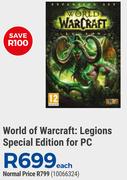 World Of Warcraft Legions Special Edition For PC