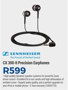 Sennheiser CX 300-II Precision Earphones