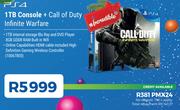 PS4 1TB Console + COD Infinite Warfare
