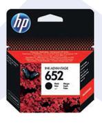 HP 652 Black Cartridge-For 2