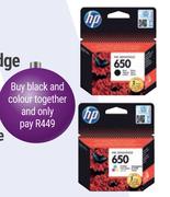 HP 650 Black And Colour Cartridge