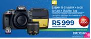 Nikon D3300 + 18-55MM DX + 16GB SD Card + Shoulder Bag