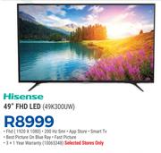 Hisense 49" FHD LED TV 49K300UW