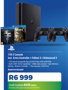 PS4 1TB S Console Including Extra Controller + Fallout4 + Dishonored 2