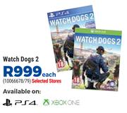 Watch Dog 2 For PS4/XBox One-Each