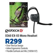Gioteck X360 EX-03 Mono Headset