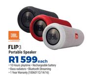 JBL Flip 3 Portable Speaker-Each
