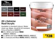 Fired Earth Extreme Roof Acrylic (White & Green)-5L