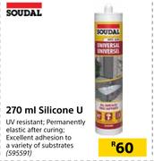 Soudal Silicone U-270ml