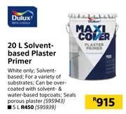 Dulux Solvent Based Plaster Primer-20L